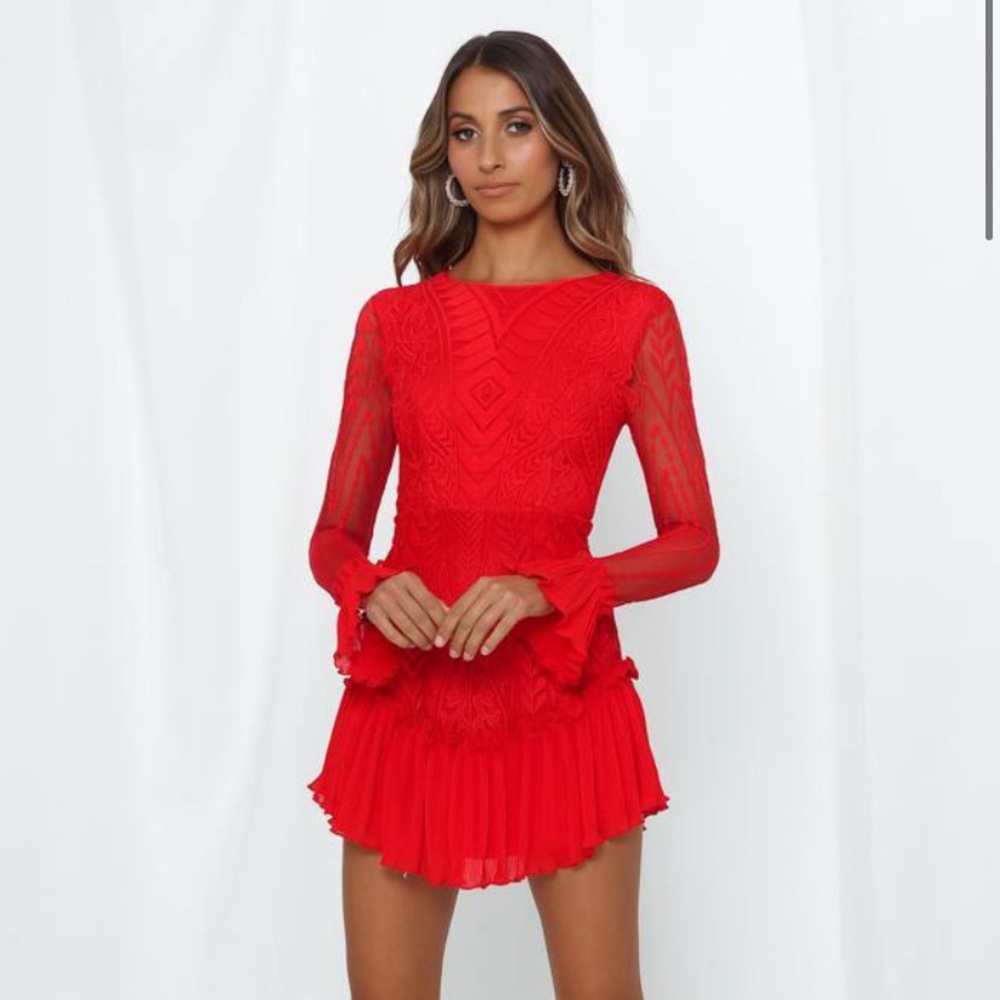 Spend All Your Time Waiting Dress Red